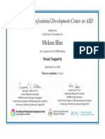 Afirm - Visual Supports Certificate