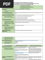 Edtpa Lesson Plan For Business Teaching