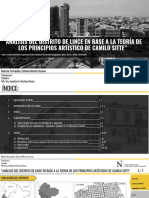 Análisis Del Distrito de Lince en Base A La Teoría de Los Principios Artístico de Camilo Sitte