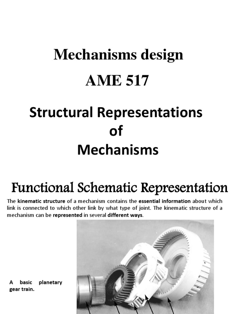 Mechanism Design: Structural & Functional Representations | PDF ...