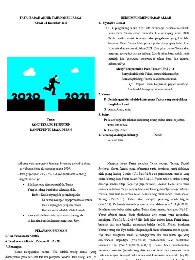 Tata Ibadah Akhir Tahun Pdf