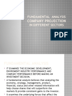 Company Projection: Fundamental Analysis in Different Sectors