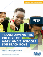 Transforming The Culture of Maryland's Schools For Black Boys