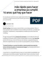 El Método Más Rápido para Hacer Crecer A Una Empresa Ya Cumplió 10 Años - Qué Hay Que Hacer