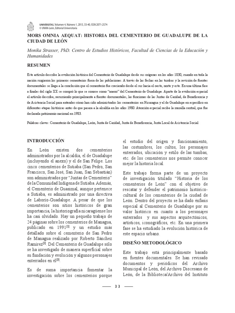 Mors Omnia Aequat Historia Del Cementerio