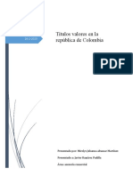 Títulos de Valores en La República de Colombia