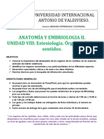 Guia de Autoestudio, Unidad 8 Estesiologia. Anatomia de Los Organos de Los Sentidos.