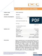 Sodium Hypochlorite (Aqueous Solution) : Chemical Name