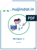 RBI Digest by Anuj Jindal - Summary Sheet - 1 (MGT.)