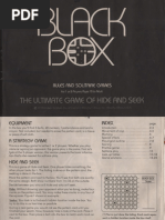 Blackbox Rules and Solitaire Games by Parker Brothers