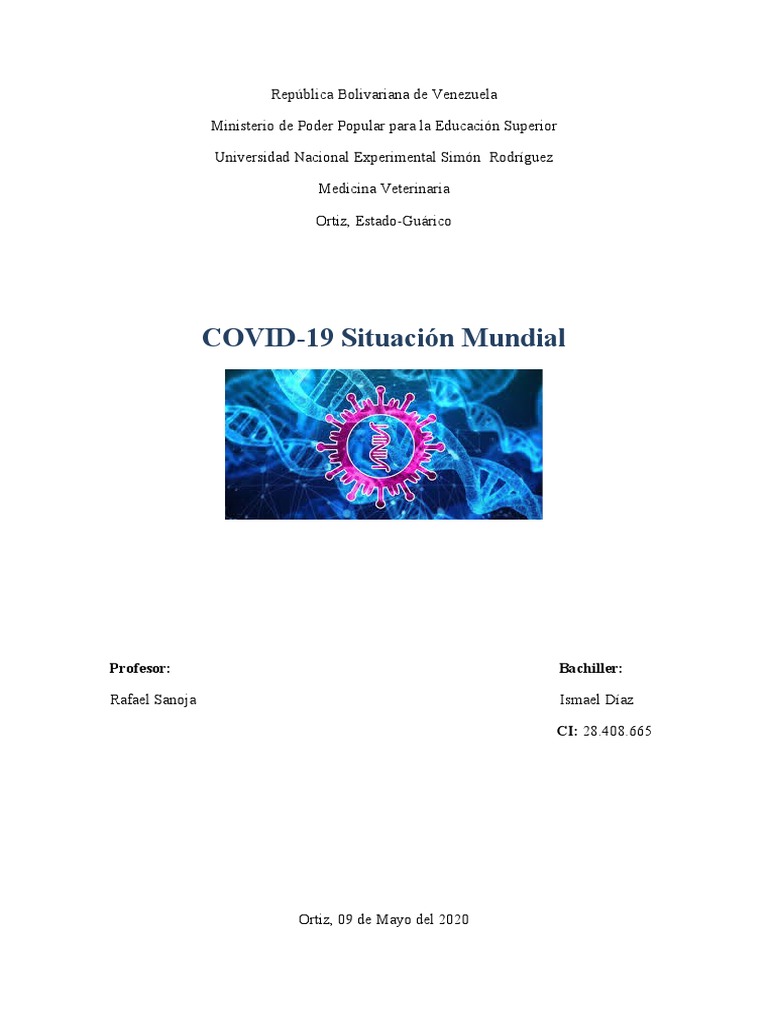 Analisis de La Pandemia Del COVID | PDF | Enfermedades animales | Virología