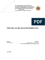 Tecnicas de Mantenimiento 