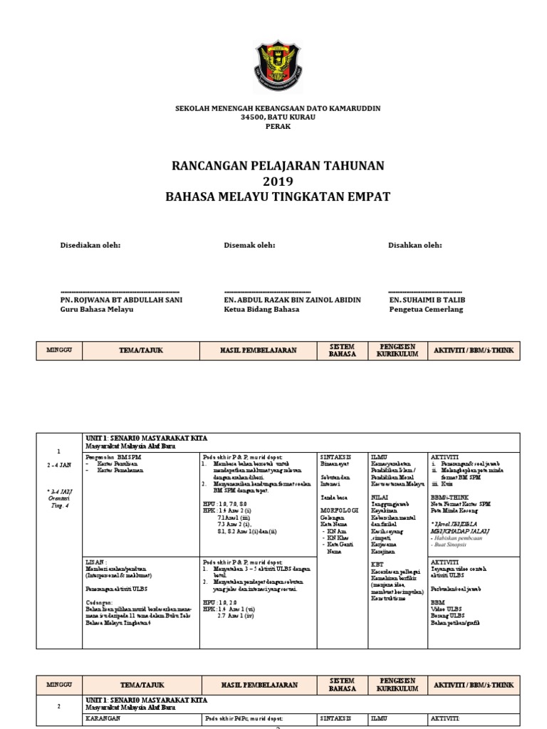 Rpt Bm T4 2019 Pdf