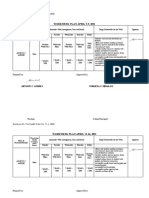 Workweek Plan April 5-9, 2021: Enclosure No. 3 To Deped Order No. 11, S. 2020