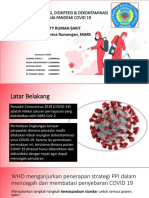 PENGELOLAAN DISINFEKSI & DEKONTAMINASI RUANGAN SELAMA PANDEMI COVID 19 - Kelompok 6 XXXB