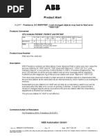 Product Alert: ALERT - Freelance: AC 900F/700F, Load Changed Objects May Lead To Fatal Error