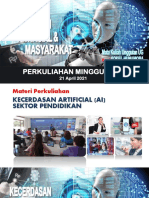 Materi M7 - Kecerdasan Artifisial Untuk Masyarakat