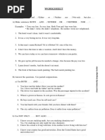 Conjunction Worksheet