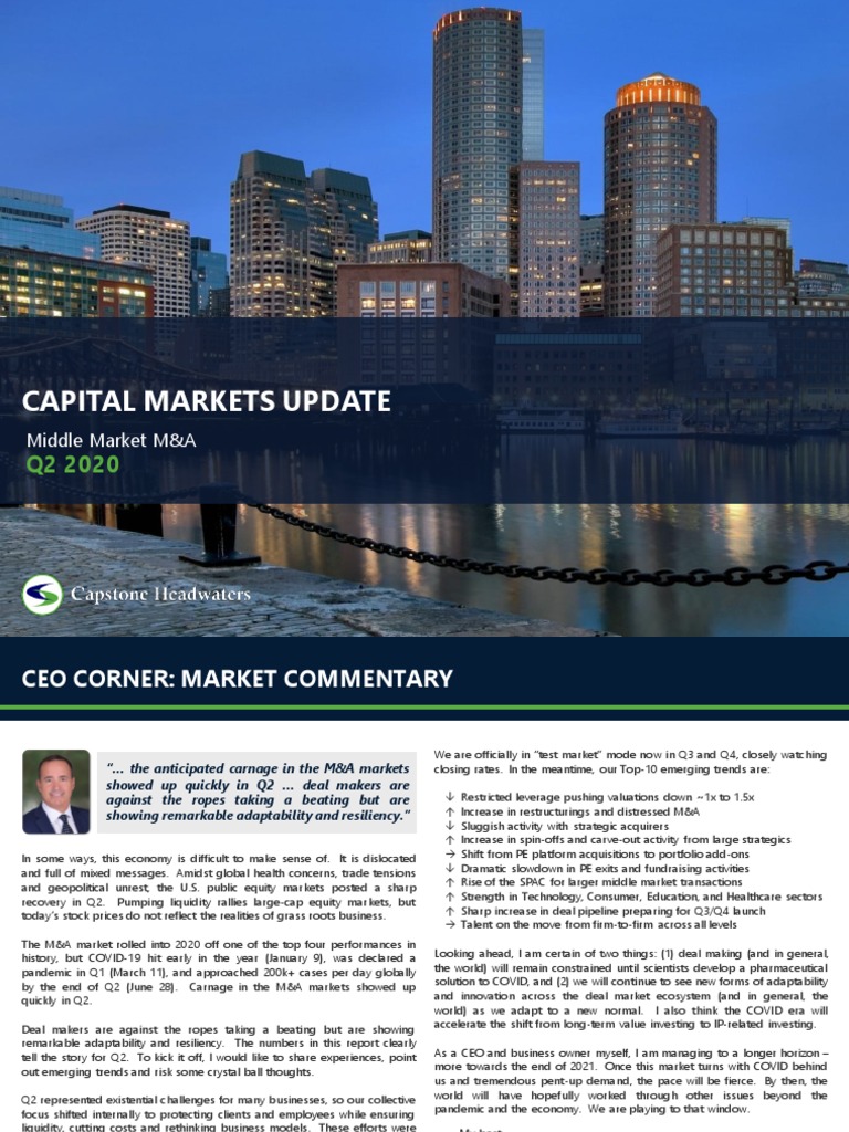 FINAL Capstone Headwaters Capital Markets Update Q2 2020 PDF