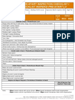 LV Prestart Inspection Checklist Form - IE