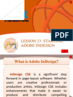 Lesson 23: Starting Adobe Indesign