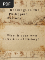 Readings in The Philippine History