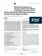 Effects of Cardiopulmonary Bypass On Mediastinal Drainage and The Use of Blood Products in The Intensive Care Unit in 60-To 80-Year-Old Patients Who Have Undergone Coronary Artery Bypass Grafting