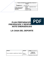 Pla-Sst - 001 Plan de Prevención, Preparación y Respuesta Ante Una Emergencia