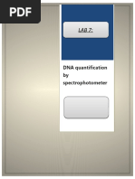 DNA Quantification by Spectrophotometer New