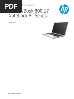 HP EliteBook 800 G7 Notebook PC Series