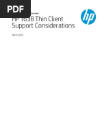 HP t638 Thin Client Support Considerations Manual