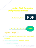 Keamanan Dan Efek Samping Pengobatan Herbal: Dr. Yuliarni, M.Kes