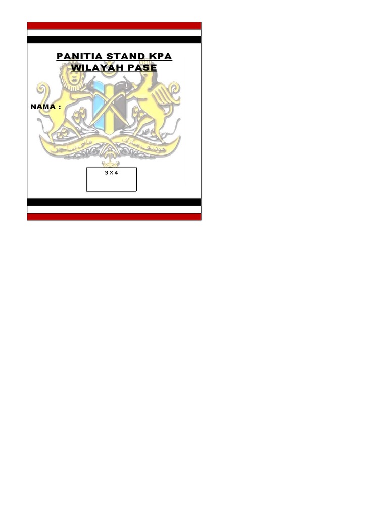 Bag Panitia Stand KPA  PDF
