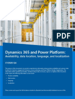 Dynamics 365 and Power Platform Data Locations and Availability
