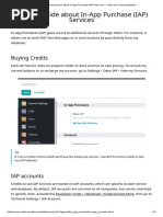 General Guide About In-App Purchase (IAP) Services: Buying Credits