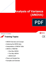 Analysis of Variance (Anova)