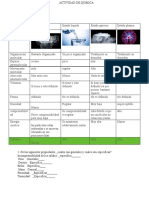 Actividad de Quimica-10°