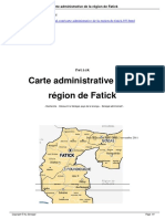 Carte Administrative de La Rgion de Fatick - A33