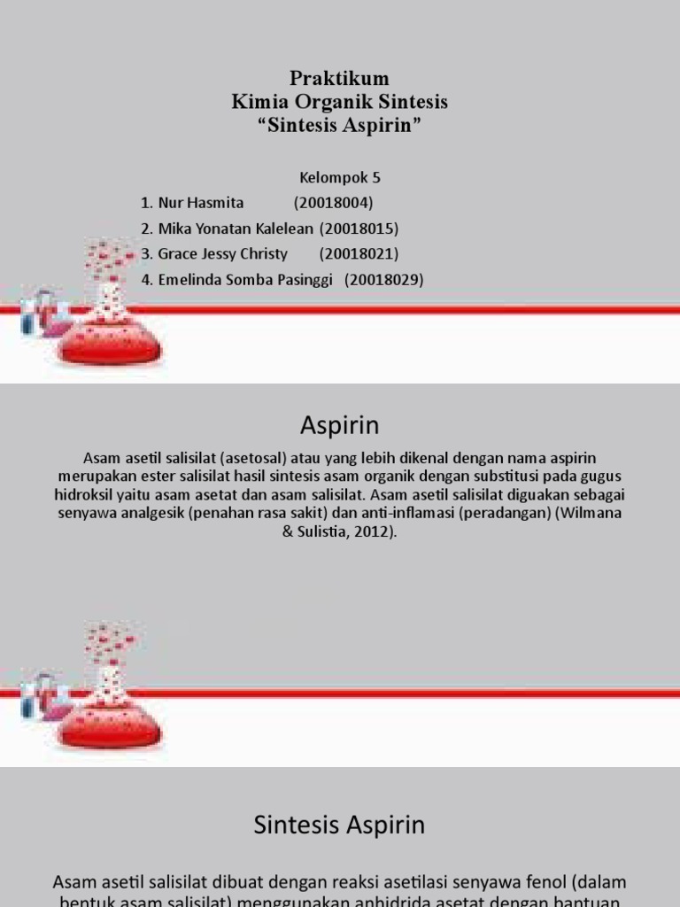 Sintesis Aspirin PDF