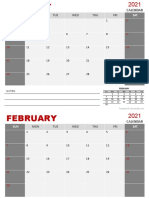 2021 Monthly Powerpoint Calendar