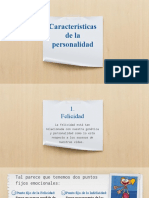 Características de La Personalidad