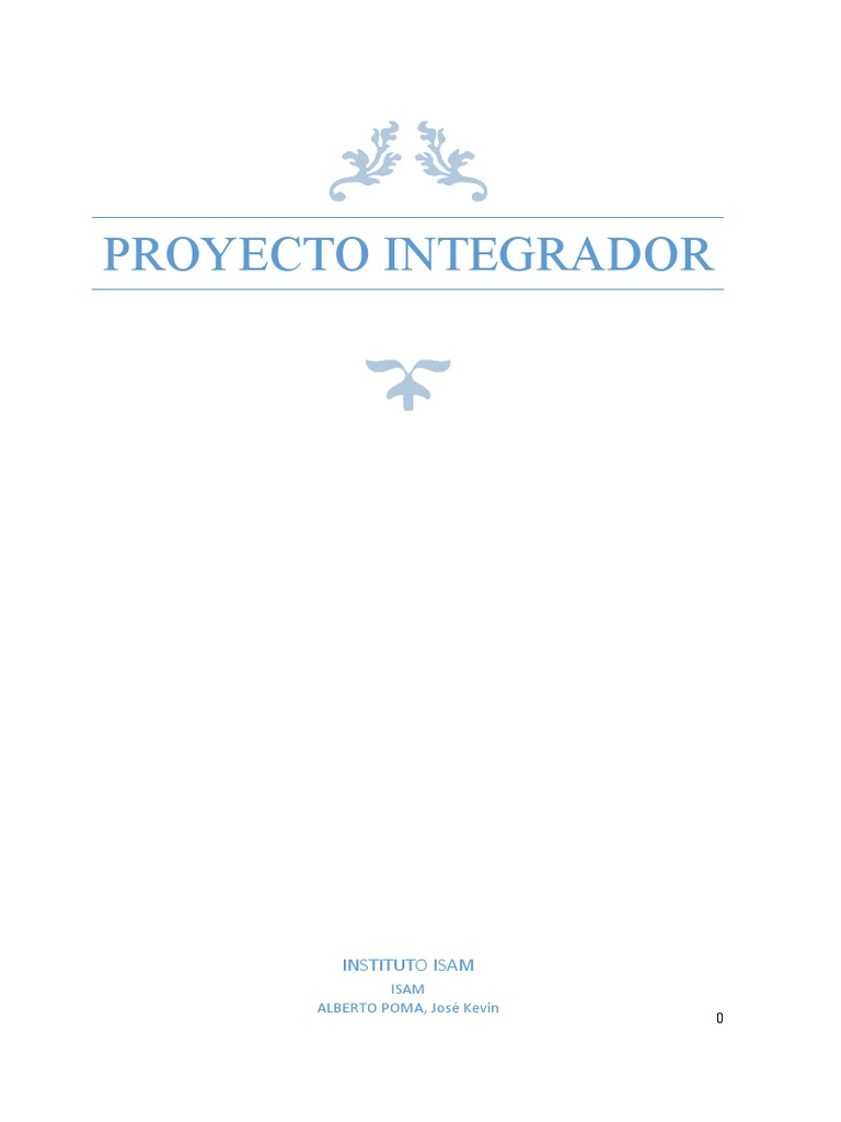 Proyecto Integrador | PDF | Planificación | Gestión de proyectos