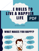 Five Rules To Live A Happier Life