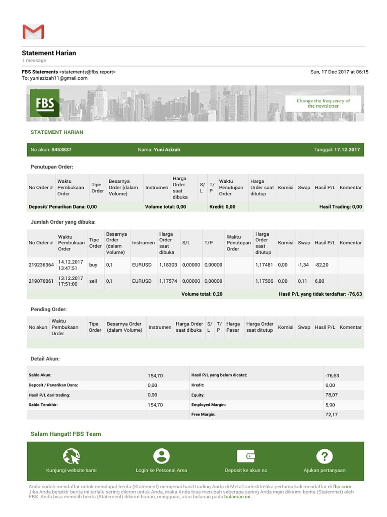 Gmail - Statement Harian | PDF