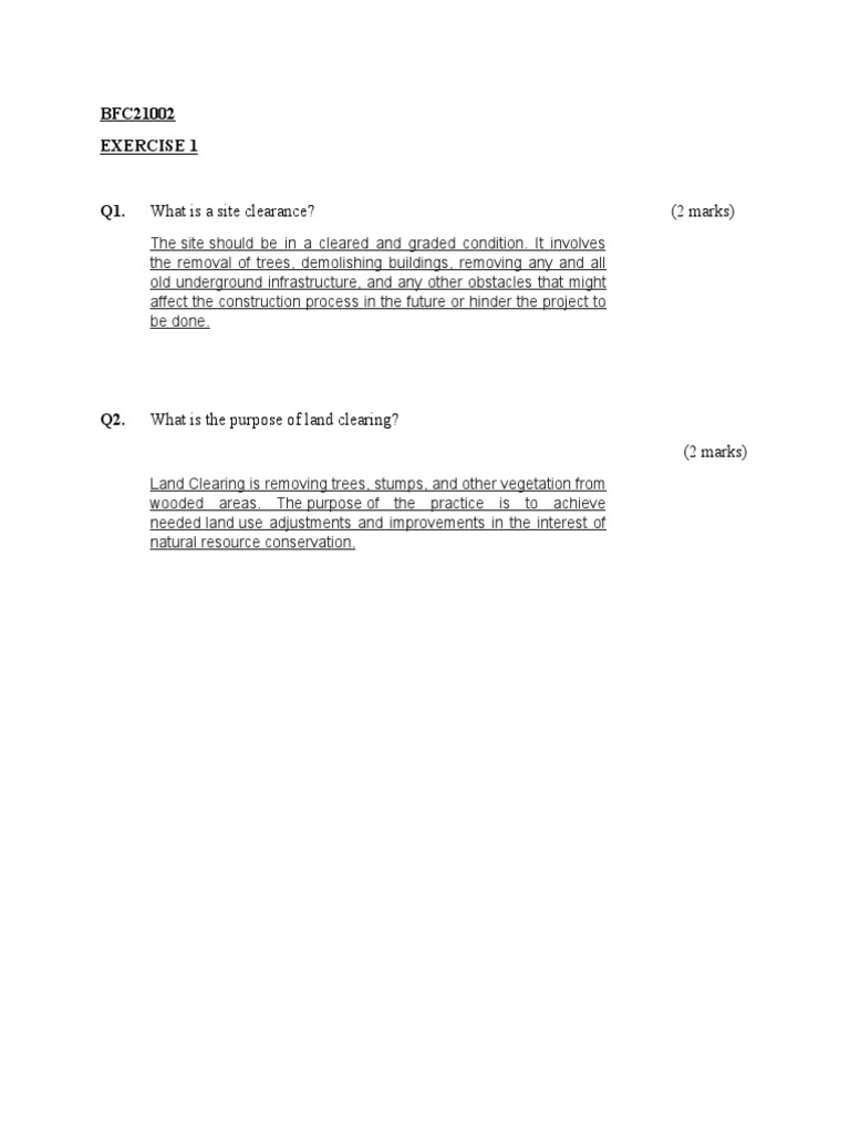 Site Clearance and Land Clearing Explained | PDF | Science & Mathematics