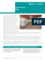 Cold Room Temperature Mapping Studies
