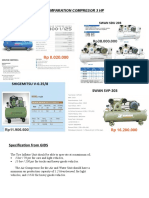 Comparation Compresor 3 HP