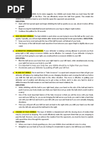Basic Types of Dribbling in Basketball