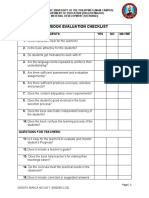 Textbook Evaluation Checklist: Understanding?