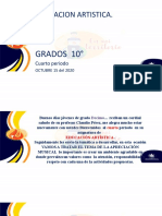 4 Clase Educación Artística Grado 10 Cuarto PERIODO Octubre 15